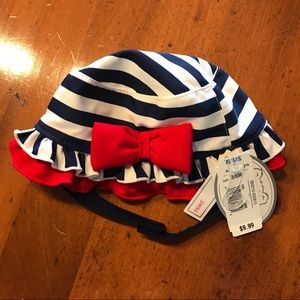 NWT 3/6 month baby girl bucket hat